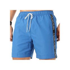 Calvin Klein Męskie szorty kąpielowe Medium Drawstring KM0KM00434 -CJR Fajka Blue (rozmiar M). Niebieskie kąpielówki męskie Calvin Klein, m, bez wzorów. W wyprzedaży za 172,00 zł.