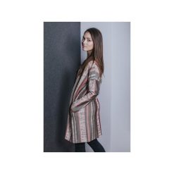 Kardigan Simple Stripes. Różowe płaszcze damskie Hello rabbit, bez wzorów, z jeansu. Za 149,00 zł.