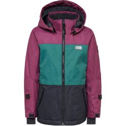 Kurtka narciarska "Josefine 704" w kolorze morsko-fioletowo-granatowym. Niebieskie kurtki niemowlęce Legowear, bez wzorów, bez kaptura. W wyprzedaży za 239,95 zł.