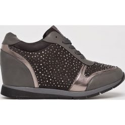 XTI - Buty. Szare koturny damskie Xti, bez wzorów, z materiału, sportowe. W wyprzedaży za 169,90 zł.