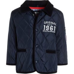 Mothercare QUILTED BABY Kurtka przejściowa navy. Niebieskie kurtki męskie marki mothercare, z materiału. Za 199,00 zł.