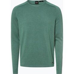 BOSS Casual - Sweter męski – Amiroy, zielony. Zielone swetry męskie marki BOSS Casual, xl, bez wzorów, z bawełny, casualowe, bez kołnierzyka, bez kaptura. Za 425,95 zł.