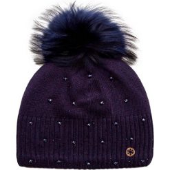 Czapka GRANADILLA MOON FUR. Czarne czapki damskie Granadilla, na zimę, bez wzorów, z dzianiny. W wyprzedaży za 227,00 zł.
