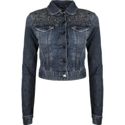Guess Kurtka "Tokyo". Płaszcze damskie Guess, z aplikacjami, z denimu, krótkie. Za 349,00 zł.