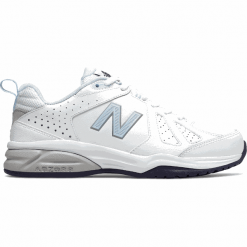 New Balance WX624WB5. Buty sportowe damskie New Balance, bez wzorów, ze skóry, na fitness i siłownię. Za 299,99 zł.