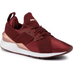 Sneakersy PUMA - Muse Satin Ep Wn's 365534 18 Fired Brick. Czerwone półbuty damskie Puma, ze skóry ekologicznej. W wyprzedaży za 319,99 zł.