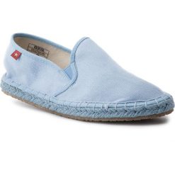 Espadryle BIG STAR - DD274A140 Blue. Niebieskie espadryle damskie BIG STAR, bez wzorów, z tworzywa sztucznego, retro, bez obcasa, na płaskiej podeszwie, bez zapięcia. W wyprzedaży za 89,00 zł.