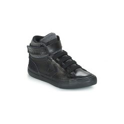 Buty Dziecko Converse PRO BLAZE STRAP LEATHER HI. Czarne trampki dziewczęce Converse, bez wzorów, bez zapięcia. Za 191,20 zł.