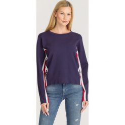 SWETER ICE PLAY. Niebieskie swetry damskie Ice Play, xs, bez wzorów, z materiału, bez rękawów, bez kaptura. Za 459,50 zł.