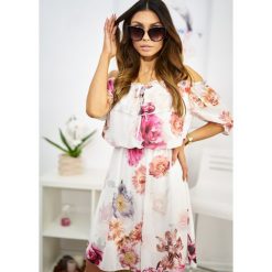 Sukienka Karen Kolor Biel OneSize. Czarne sukienki damskie LIGARI, uniwersalny, w paski, z elastanu, bez kołnierzyka, bez rękawów. Za 129,00 zł.