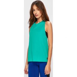 Reebok - Top. Zielone topy damskie Reebok, xs, bez wzorów, z poliesteru, bez kołnierzyka. W wyprzedaży za 69,90 zł.