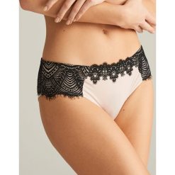 Majtki hipster z koronką - Beżowy. Brązowe majtki damskie Reserved, s, z koronki. Za 29,99 zł.