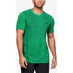 Under Armour Seamless Koszulka Zielony. Zielone podkoszulki męskie Under Armour, m, bez wzorów, z poliesteru, bez kołnierzyka, z krótkim rękawem, krótkie. Za 206,95 zł.