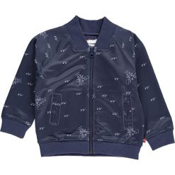 Kurtka "Sander 302" w kolorze granatowym. Niebieskie bluzy niemowlęce LEGO Wear, z nadrukiem, bez rękawów, bez kaptura. W wyprzedaży za 67,95 zł.