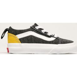 Vans - Tenisówki dziecięce. Szare trampki chłopięce Vans, bez wzorów, z gumy, z okrągłym noskiem, na sznurówki. Za 169,90 zł.