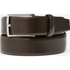 Calvin Klein Jeans - Pasek skórzany Justin. Pomarańczowe paski męskie marki Calvin Klein Jeans, w paski, z jeansu. Za 269,90 zł.