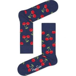 Happy Socks - Skarpety Cherry. Czerwone skarpetki męskie Happy Socks, z bawełny. Za 34,90 zł.