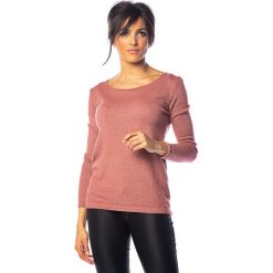 Sweter "Dona" w kolorze jagodowym. Różowe swetry damskie So Cachemire, l, bez wzorów, z kaszmiru, bez rękawów, bez kaptura. W wyprzedaży za 159,95 zł.
