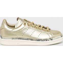 Adidas Originals - Buty Stan Smith New Bold W. Żółte buty sportowe damskie adidas Originals, bez wzorów, ze skóry, sportowe. W wyprzedaży za 399,90 zł.
