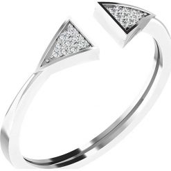 Złoty pierścionek z diamentami. Szare pierścionki damskie Art of Diamond & Co., z diamentem, złote. W wyprzedaży za 439,95 zł.