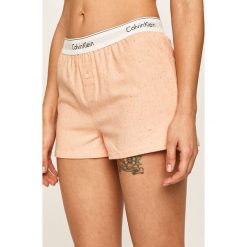 Calvin Klein Underwear - Szorty piżamowe. Pomarańczowe piżamy damskie Calvin Klein Underwear, s, bez wzorów, z elastanu, bez rękawów. Za 139,90 zł.
