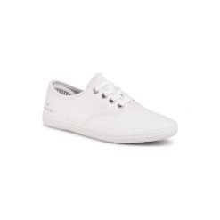 Tom Tailor 809240100 Biały. Białe trampki i tenisówki damskie Tom Tailor, bez wzorów, z materiału, bez zapięcia. Za 69,99 zł.