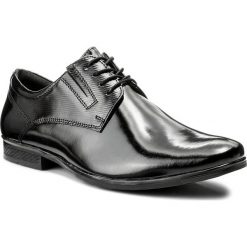 Półbuty LASOCKI FOR MEN - MI08-C345-383-05 Czarny. Czarne buty wizytowe męskie marki Lasocki For Men, ze skóry. Za 199,99 zł.