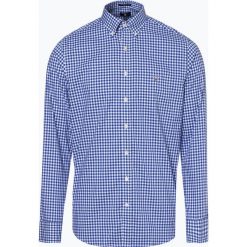 Gant - Koszula męska, niebieski. Niebieskie koszule męskie marki GANT, m, w kratkę, z bawełny, eleganckie, z klasycznym kołnierzykiem. Za 379,95 zł.