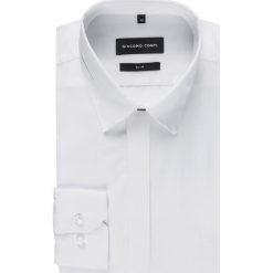 Koszula MICHELE KDBE000240. Czarne koszule męskie Giacomo Conti, m, bez wzorów, eleganckie, z kontrastowym kołnierzykiem, bez rękawów. Za 199,00 zł.