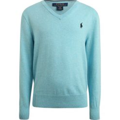 Polo Ralph Lauren TOPS SWEATER Sweter beach aqua heather. Niebieskie swetry chłopięce marki Polo Ralph Lauren, z bawełny, polo. Za 299,00 zł.