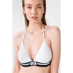 Calvin Klein Górna część stroju kąpielowego Biały. Białe stroje kąpielowe damskie Calvin Klein, m, bez wzorów, z elastanu. Za 209,95 zł.