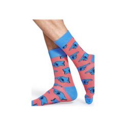 Skarpetki Happy Socks X The Beatles BEA01-3000. Różowe skarpetki męskie Happy Socks, z bawełny. Za 30,00 zł.