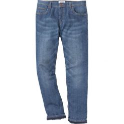 Dżinsy ocieplane ze stretchem Regular Fit Straight bonprix niebieski. Niebieskie jeansy męskie bonprix, m, bez wzorów, z jeansu, klasyczne. Za 149,99 zł.
