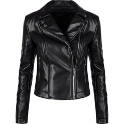 Guess Kurtka "Biker Jacket". Kurtki damskie Guess, z aplikacjami, ze skóry ekologicznej, bez kaptura. Za 549,00 zł.