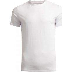 T-shirt męski TSM601 - biały - Outhorn. Białe koszulki męskie Outhorn, m, bez wzorów, bez kołnierzyka. W wyprzedaży za 29,99 zł.