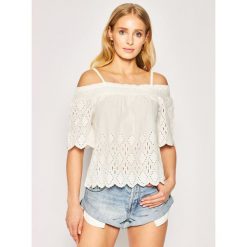 Bluzka Pepe Jeans Luna PL303696. Czarne bluzki damskie Pepe Jeans, m, bez wzorów, z bawełny, bez kołnierzyka, bez rękawów. Za 299,00 zł.