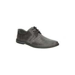Derby Casu Półbuty skórzane sznurowane K-10. Szare derby męskie Casu, na sznurówki. Za 139,99 zł.