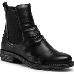 Sztyblety SALAMANDER - Trenni 32-49501-01 Black. Czarne kozaki damskie Salamander, ze skóry ekologicznej, bez obcasa, na obcasie, bez zapięcia. Za 429,00 zł.