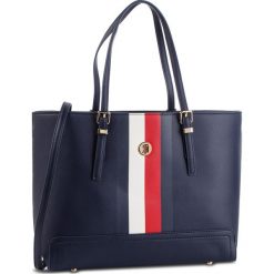 Torebka TOMMY HILFIGER - Honey Med Tote Corp AW0AW06867 901. Niebieskie torebki klasyczne damskie TOMMY HILFIGER, bez wzorów, ze skóry ekologicznej, klasyczne, bez dodatków. W wyprzedaży za 449,00 zł.