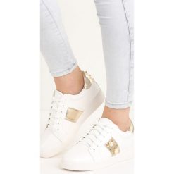 Biało-Złote Buty Sportowe Howin. Buty sportowe damskie Born2be. Za 29,99 zł.