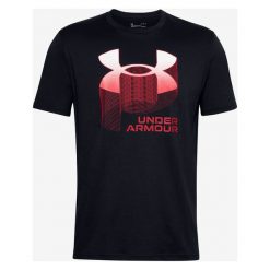 Under Armour Big Logo Wordmark Koszulka Czarny. Czarne podkoszulki męskie Under Armour, xxl, z nadrukiem, z bawełny, z krótkim rękawem. Za 119,95 zł.