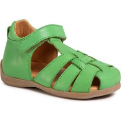 Sandały FRODDO - G2150113-4 S Green. Zielone sandały chłopięce Froddo, ze skóry, bez zapięcia. W wyprzedaży za 199,00 zł.