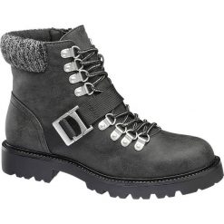 Czarne botki damskie Highland Creek typu worker boots Highland Creek czarne. Czarne botki damskie Highland Creek, z materiału, bez obcasa, na obcasie, bez zapięcia. Za 79,00 zł.