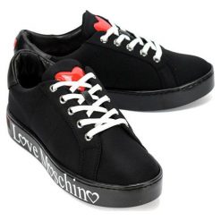 Love Moschino Damskie tenisówki Nero JA15033G1A IH0 (rozmiar 40). Trampki i tenisówki damskie Love Moschino, bez wzorów, bez zapięcia. W wyprzedaży za 538,00 zł.
