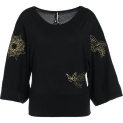 Bluzki damskie: Desigual KIMONO EXORBIDANCE Bluzka z długim rękawem black