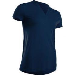 Koszulka polo do golfa damska. Niebieskie koszulki damskie polo INESIS, s, bez wzorów, z poliesteru, z golfem, bez rękawów. Za 79,99 zł.