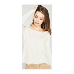 Sweter damski. Szare swetry damskie Promod, uniwersalny, bez wzorów, z tkaniny, z długim rękawem, długie, bez kaptura. Za 83,50 zł.