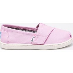 Toms - Trampki dziecięce. Szare buty dziewczęce sportowe Toms, z gumy. W wyprzedaży za 89,90 zł.
