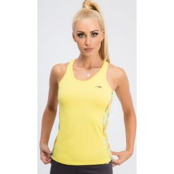 Żółty sportowy top 13241. Żółte topy damskie marki Fasardi, xl. Za 39,00 zł.