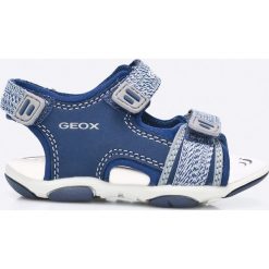 Geox - Sandały dziecięce. Szare sandały chłopięce Geox, ze skóry. W wyprzedaży za 189,90 zł.